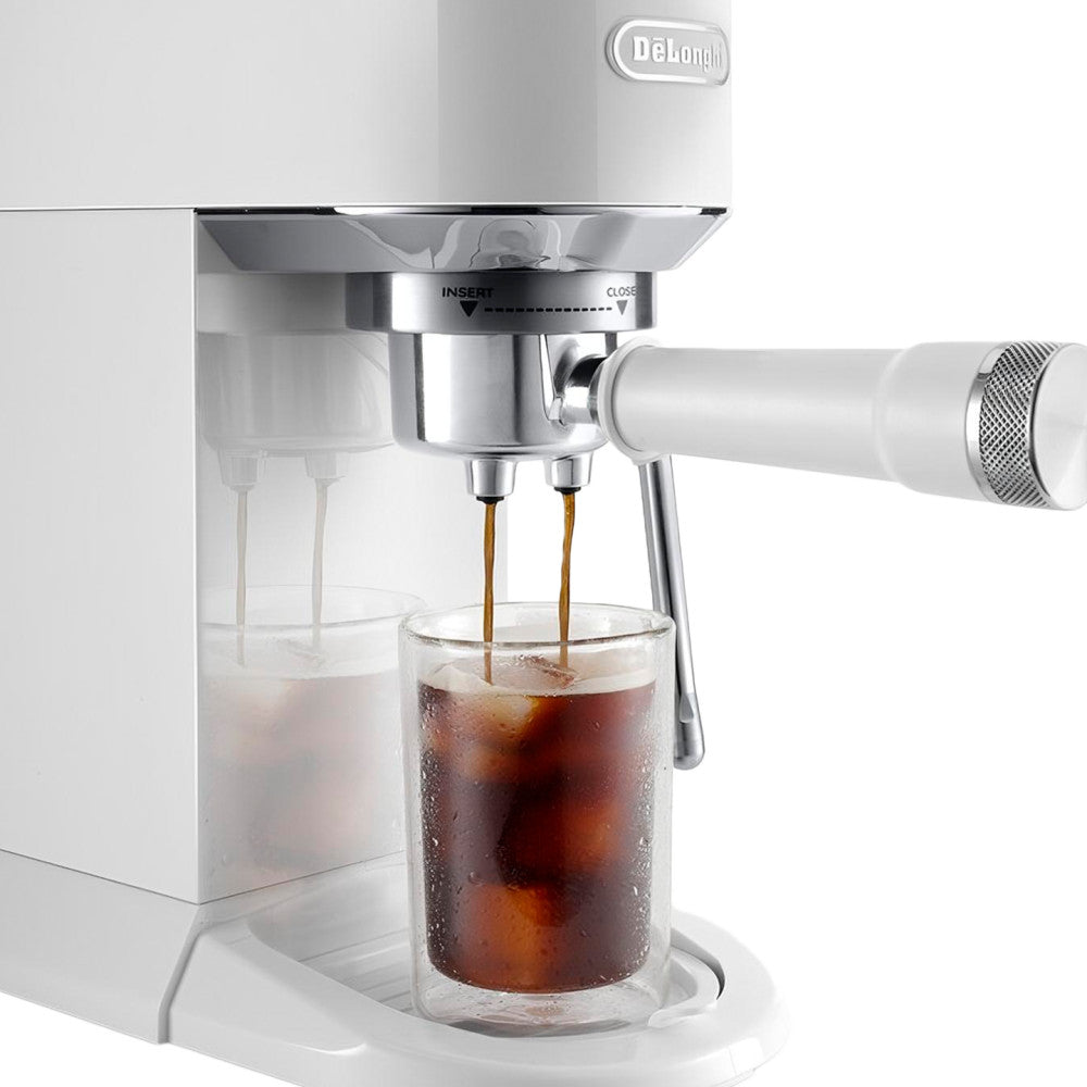 DeLonghi Dedica Duo EC890.WI Espresso Coffee Machine – White