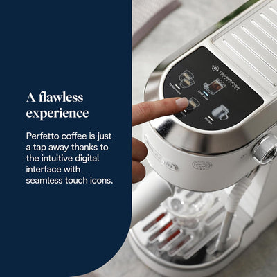 DeLonghi Dedica Duo EC890.WI Espresso Coffee Machine – White