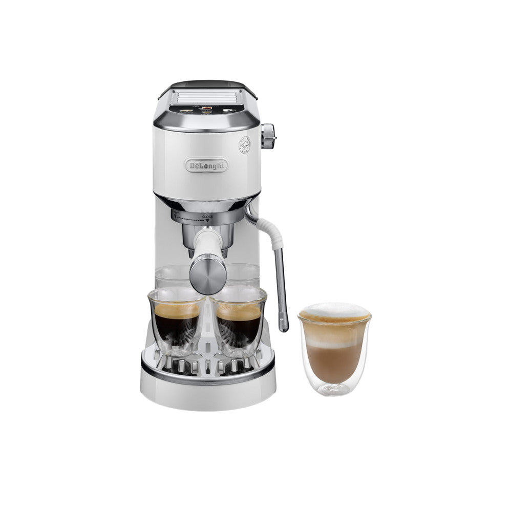DeLonghi Dedica Duo EC890.WI Espresso Coffee Machine – White