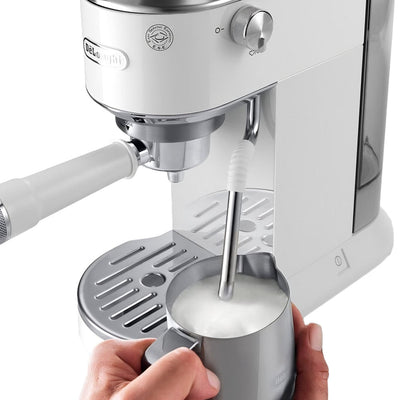 DeLonghi Dedica Duo EC890.WI Espresso Coffee Machine – White